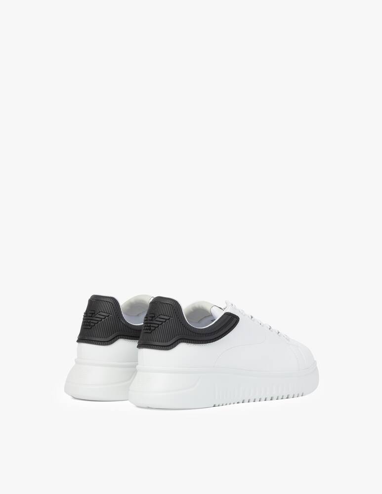 rinascente Emporio Armani Icon rubber heel sneakers - white