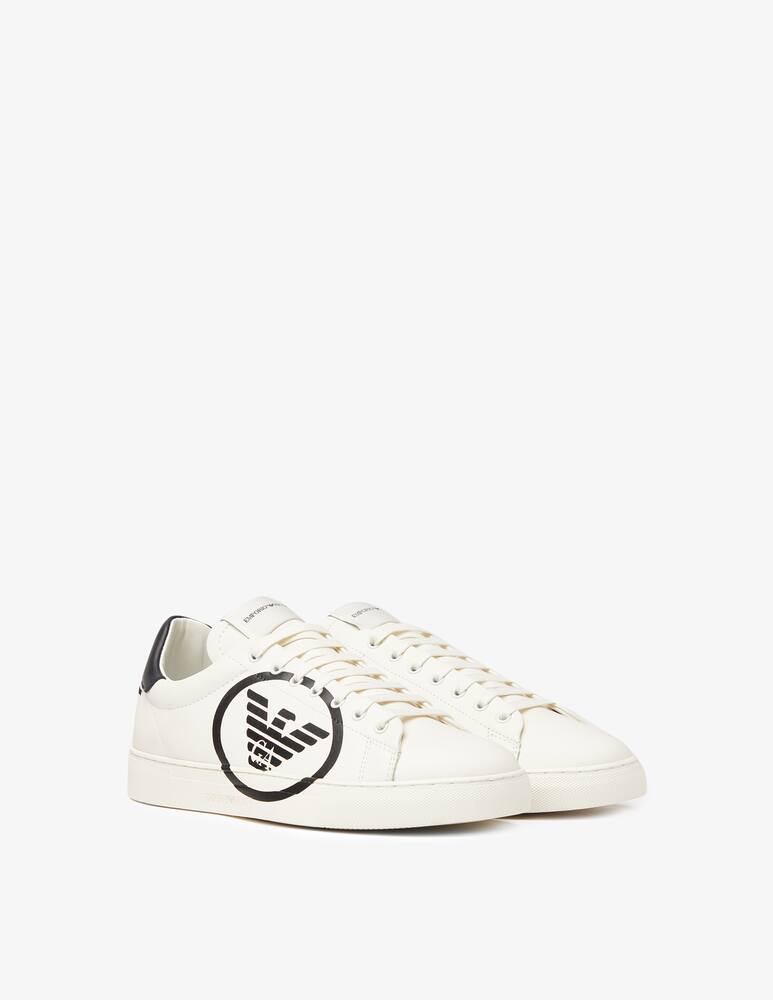 rinascente Emporio Armani Sneakers f cass logo aquila - bianco
