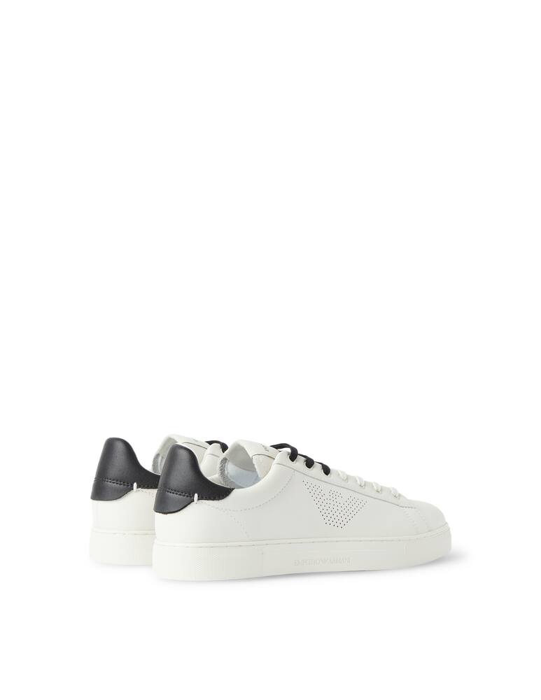rinascente Emporio Armani Sneakers f cass aquila traforata - bianco