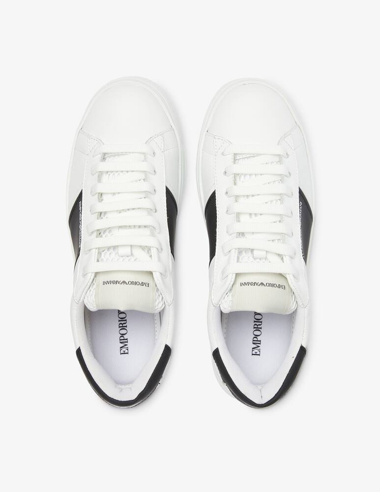 rinascente Emporio Armani Lateral band sneakers - White