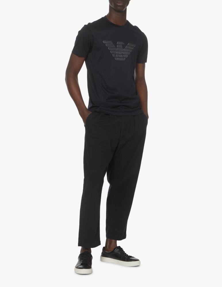 rinascente Emporio Armani Maglietta girocollo stampa aquila grande - blu