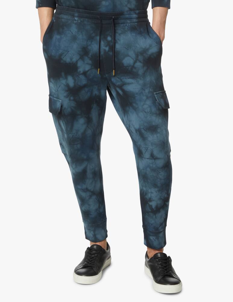 rinascente Emporio Armani Tye dye cargo sweatpant - grey