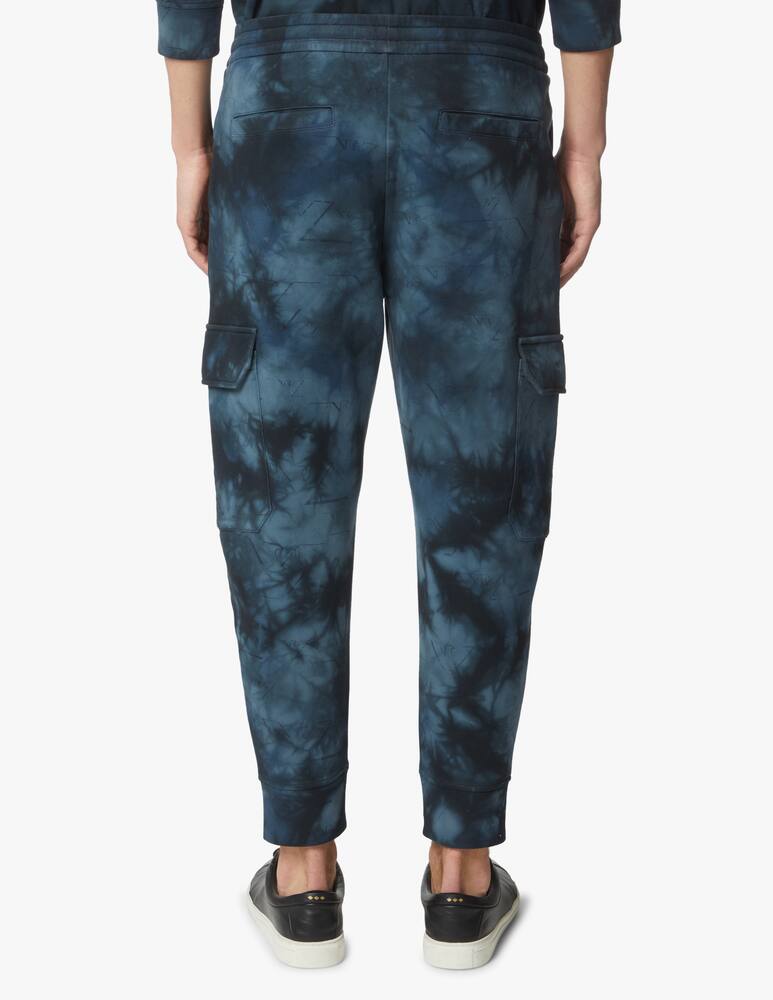 rinascente Emporio Armani Tye dye cargo sweatpant - grey