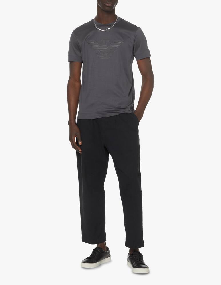 rinascente Emporio Armani Maglietta girocollo stampa aquila grande - grigio