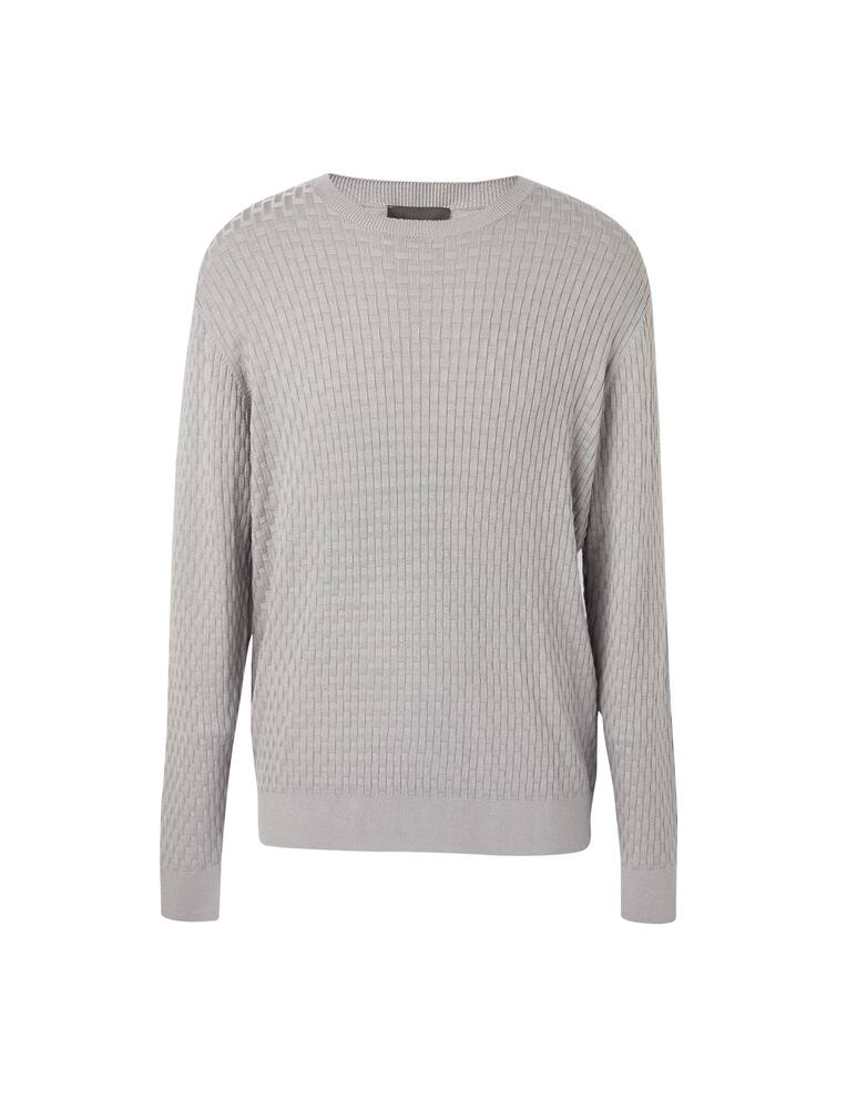 rinascente Emporio Armani Viscose chevronne sweater - grey
