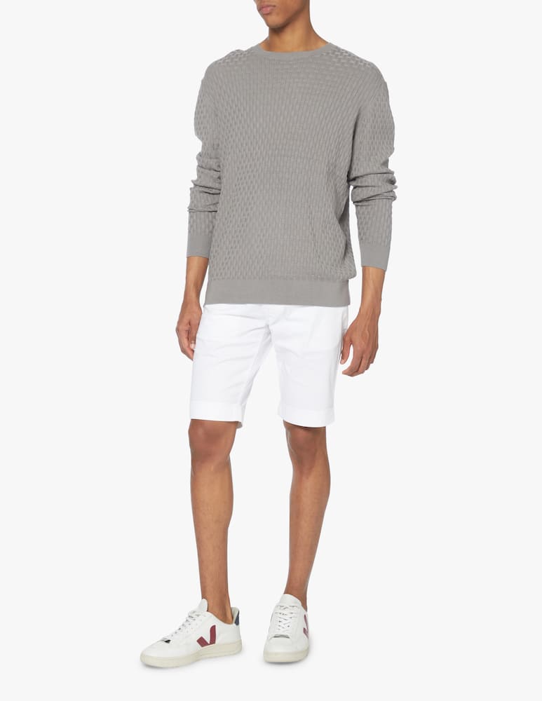 rinascente Emporio Armani Viscose chevronne sweater - grey