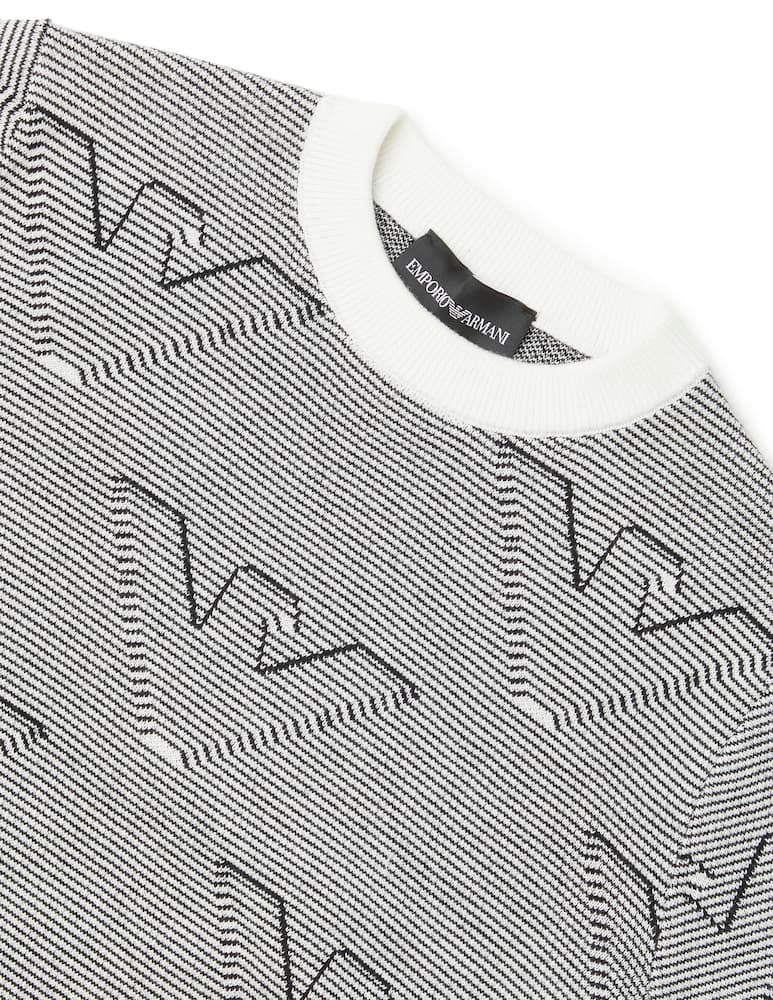 rinascente Emporio Armani Cotton pullover sweater - Grigio