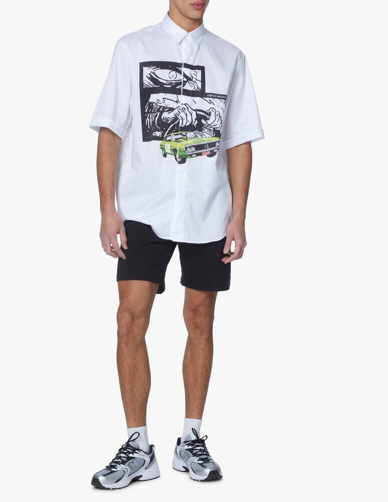 rinascente Emporio Armani Short sleeve shirt auto print - white