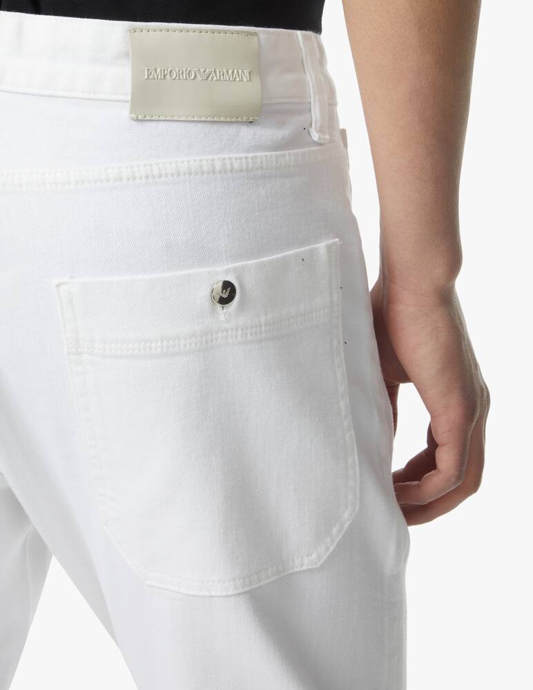 rinascente Emporio Armani Back knee seam loose jeans - white