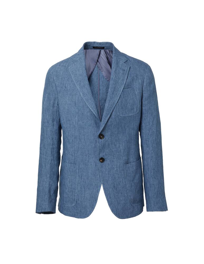 rinascente Emporio Armani Linen delave jacket - light blue