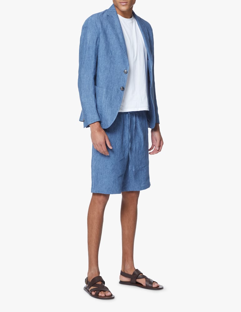 rinascente Emporio Armani Linen delave jacket - light blue