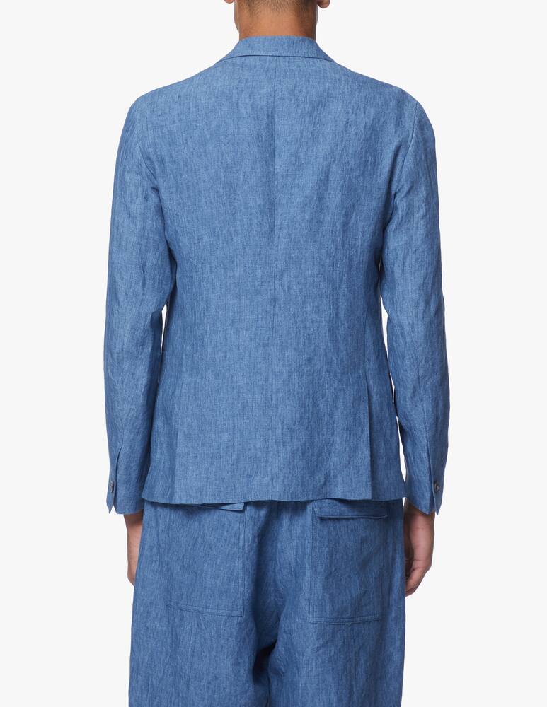 rinascente Emporio Armani Linen delave jacket - light blue
