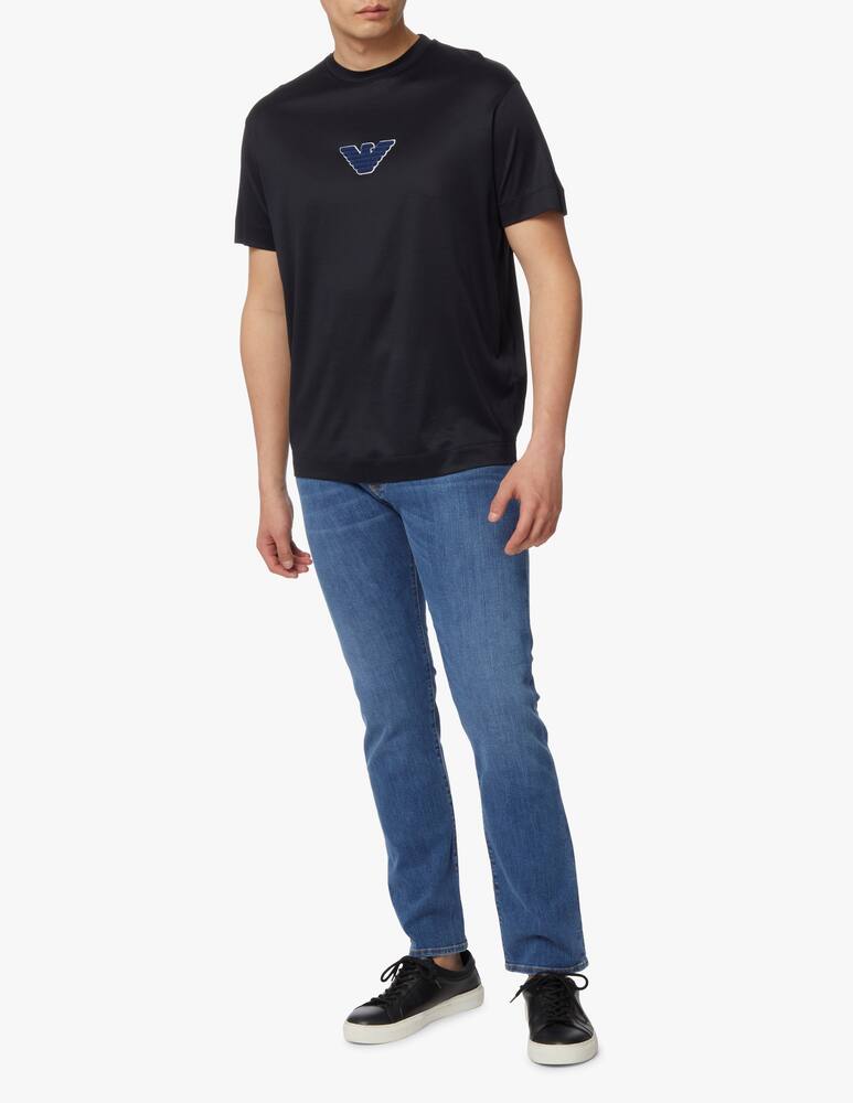 rinascente Emporio Armani Chest logo t-shirt - blue