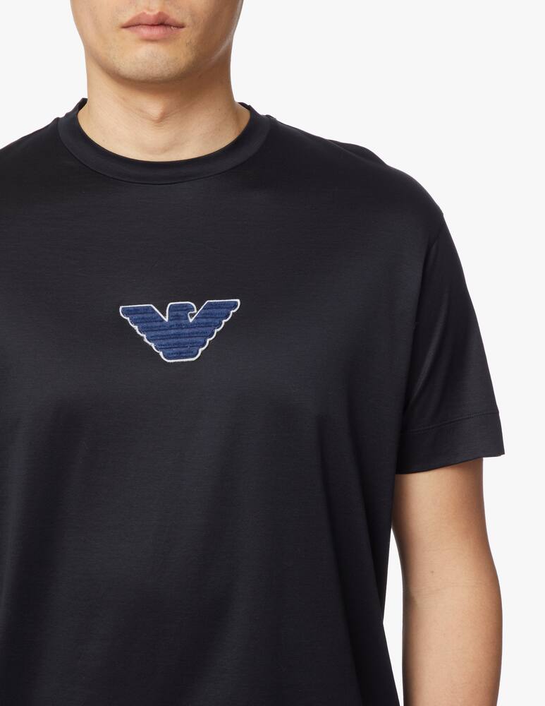 rinascente Emporio Armani Chest logo t-shirt - blue