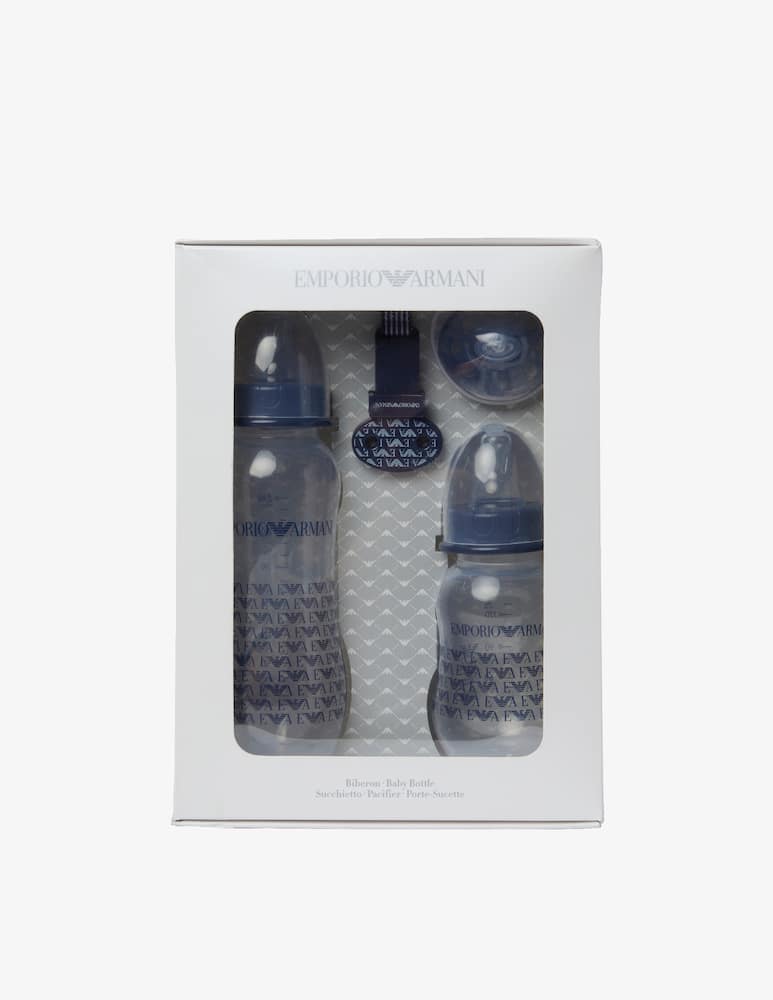 Emporio Armani Set 2 biberon ciuccio e clip - immagine 4 Emporio Armani Set 2 biberon ciuccio e clip - immagine 4