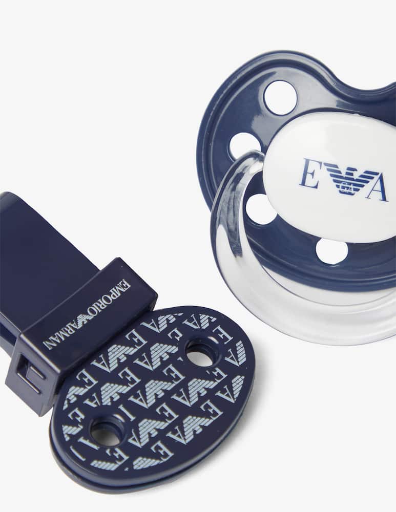Emporio Armani Set composto da ciuccio e cordino con clip coordinato - immagine 3 Emporio Armani Set composto da ciuccio e cordino con clip coordinato - immagine 3