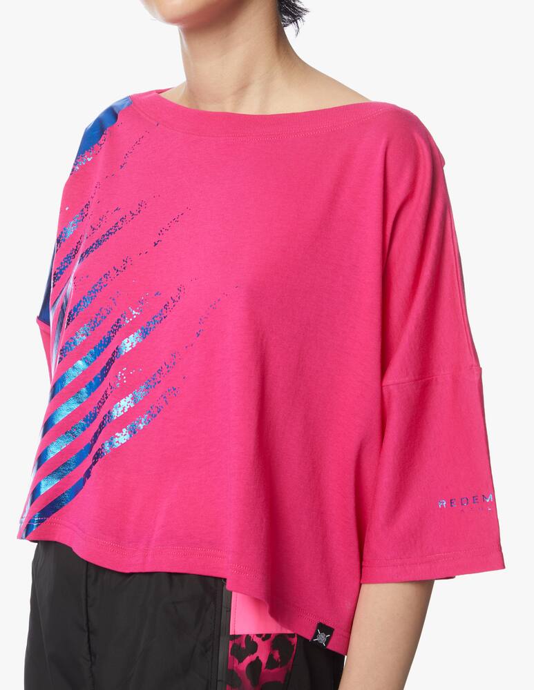 rinascente Redemption Athletix Cotton crop t-shirt