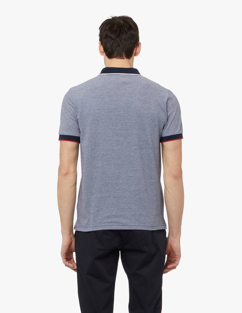 rinascente Sun68 Polo small stripe on collar