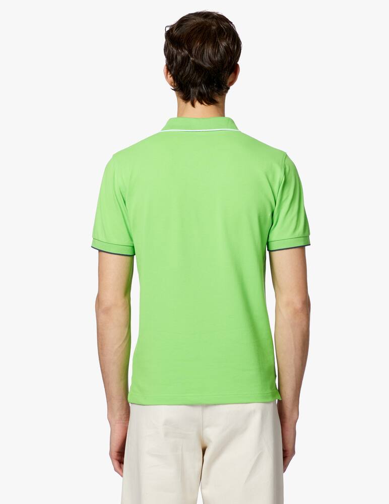 rinascente Sun68 Polo small stripe on collar