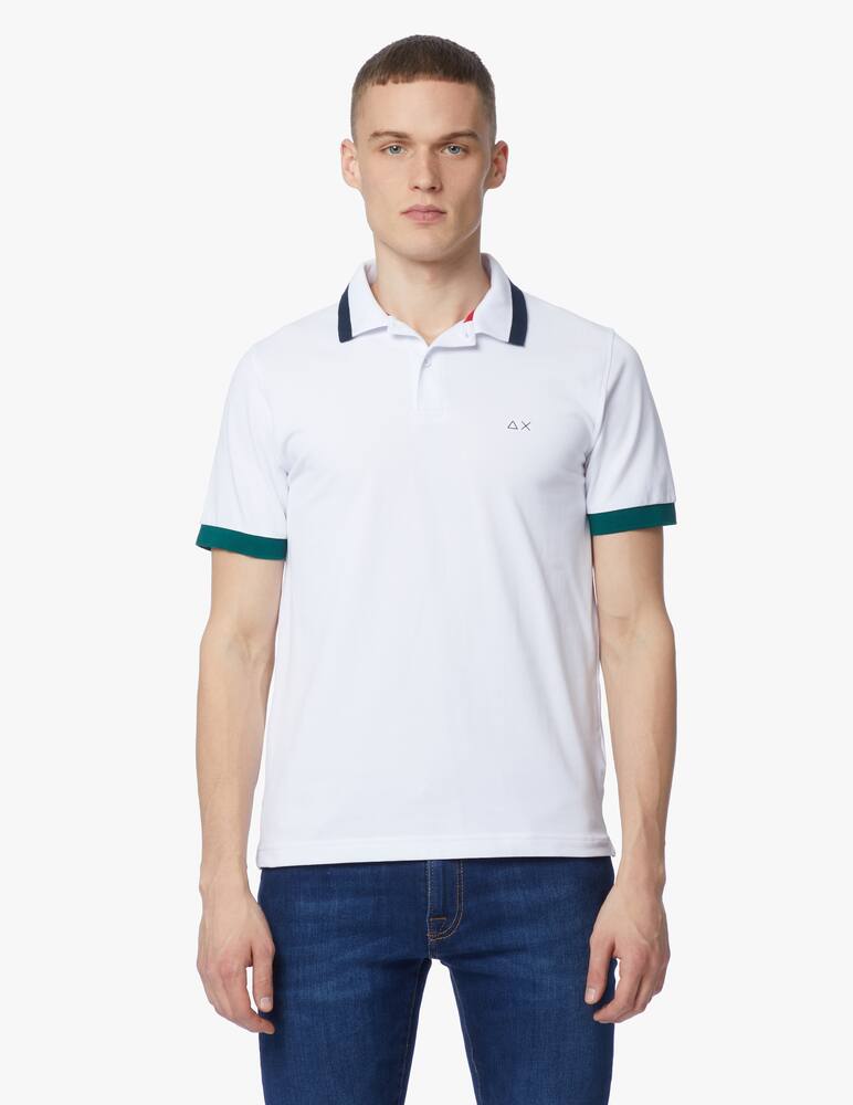 rinascente Sun68 Polo big stripe on collar
