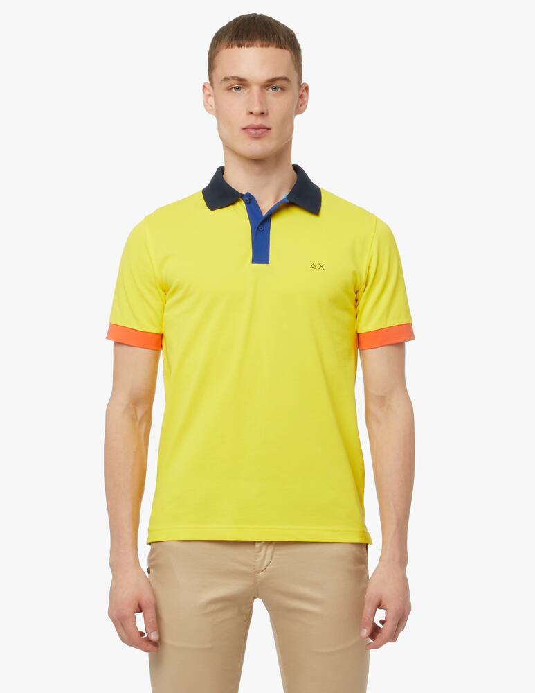 rinascente Sun68 Polo tricolore