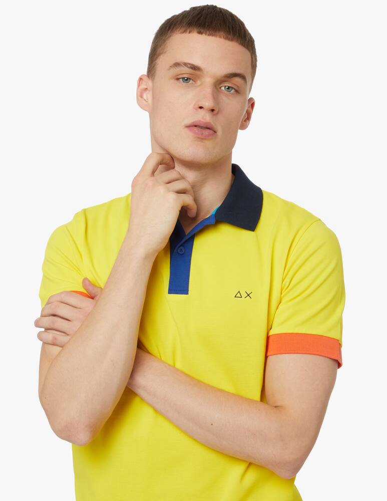 rinascente Sun68 Polo tricolore