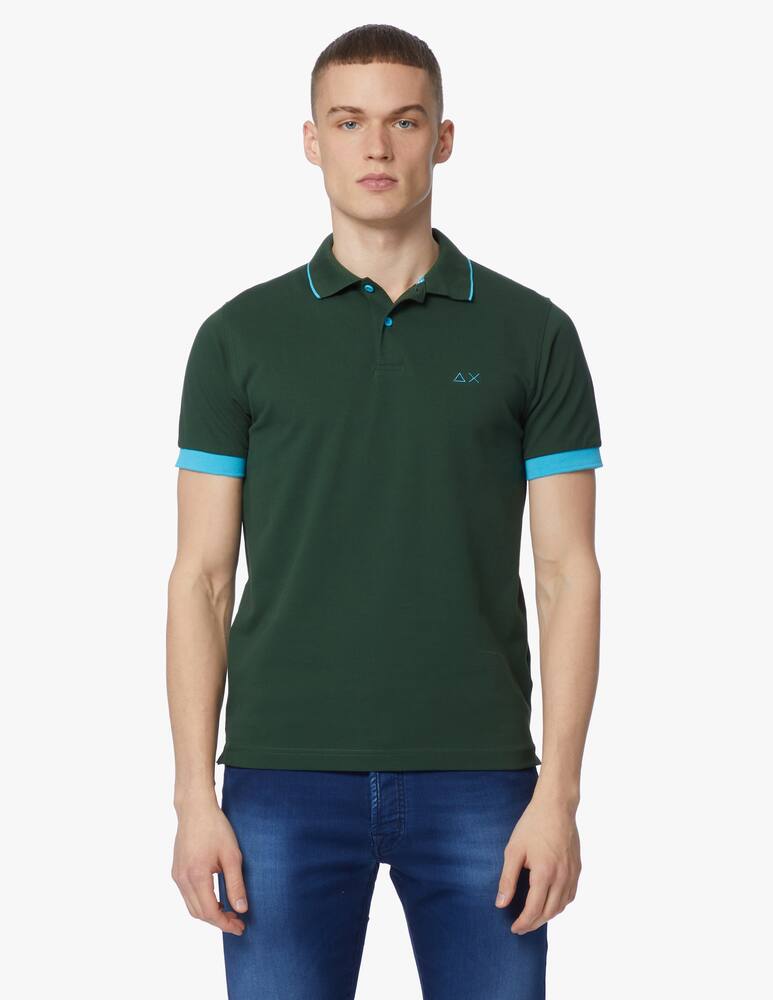 rinascente Sun68 Polo constrast details