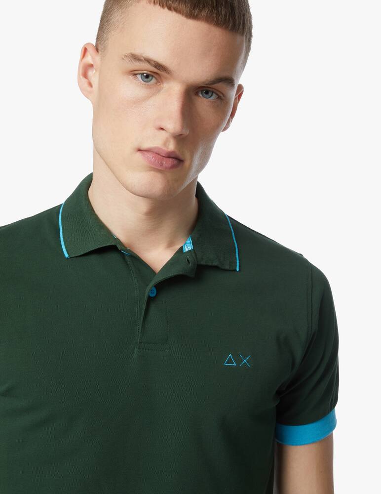 rinascente Sun68 Polo constrast details