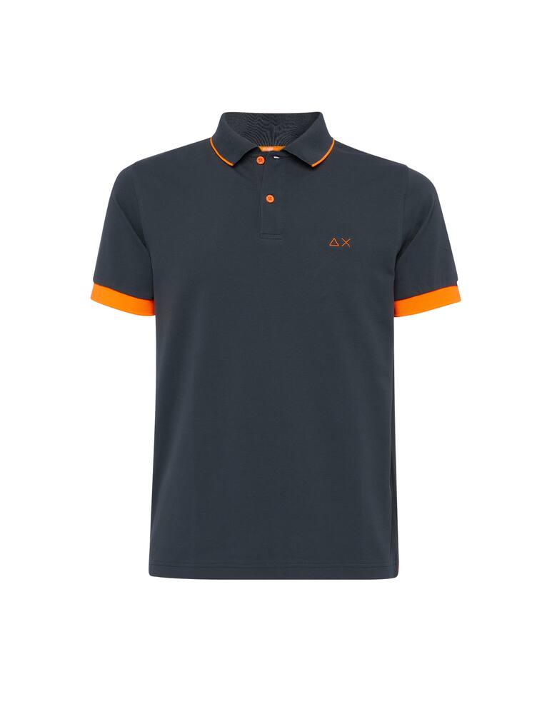 rinascente Sun68 Polo con dettagli a contrasto fluo
