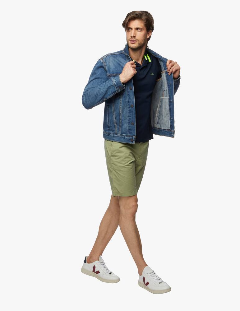 rinascente Sun68 Polo big stripe fluo on collar