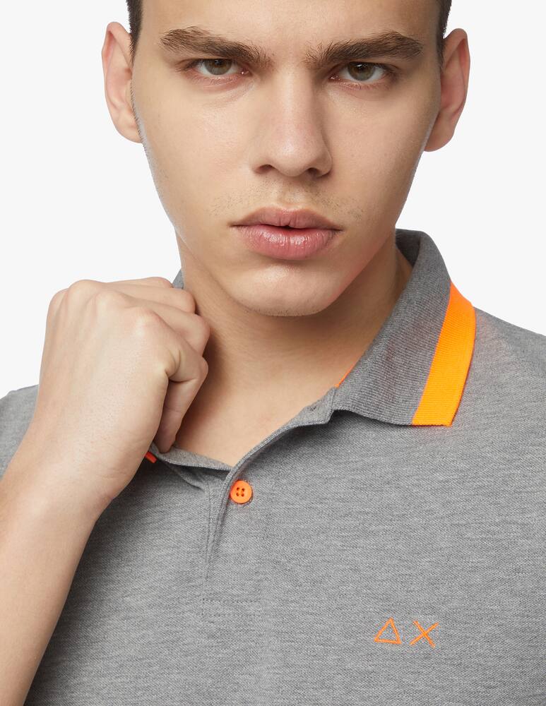 rinascente Sun68 Polo big stripe fluo on collar