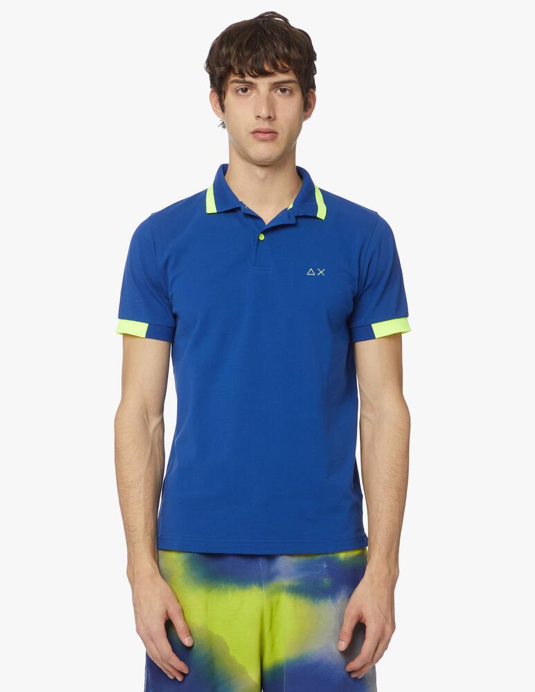 rinascente Sun68 Polo a righe grandi fluo