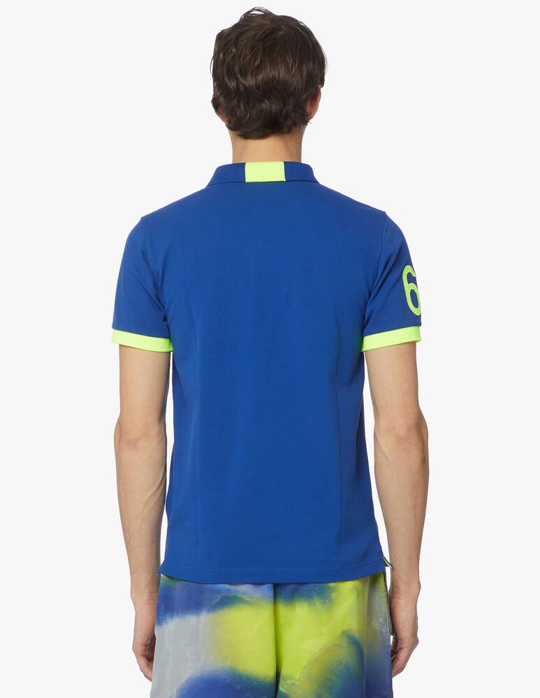 rinascente Sun68 Polo 68 fluo manica corta in cotone 