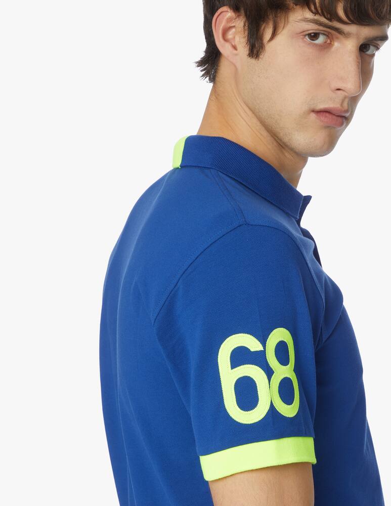 rinascente Sun68 Polo 68 fluo manica corta in cotone 