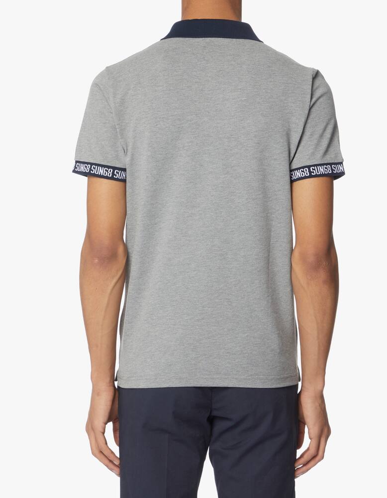 rinascente Sun68 Polo con stampa cuff & collar