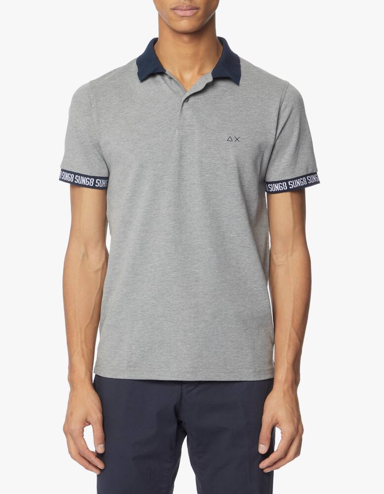 rinascente Sun68 Polo con stampa cuff & collar
