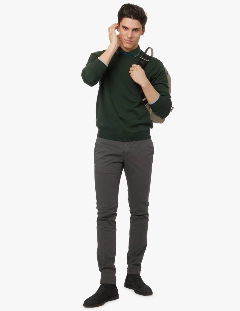 rinascente Sun68 Maglione a girocollo a doppio colletto