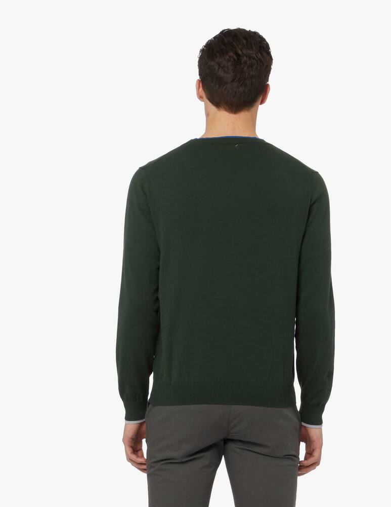 rinascente Sun68 Maglione a girocollo a doppio colletto