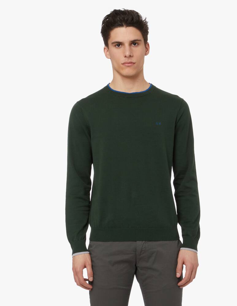 rinascente Sun68 Maglione a girocollo a doppio colletto