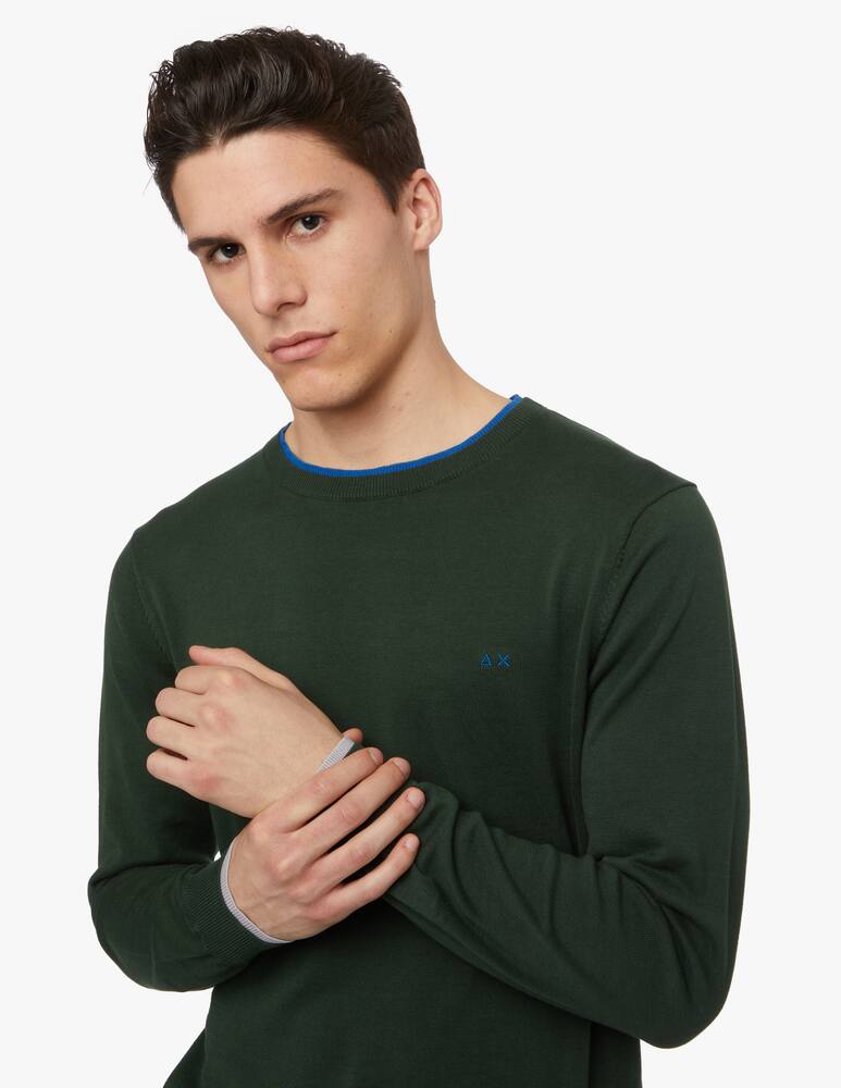 rinascente Sun68 Maglione a girocollo a doppio colletto