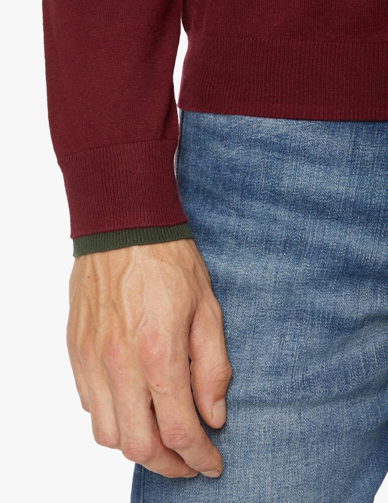 rinascente Sun68 Maglione collo a v con doppia costina