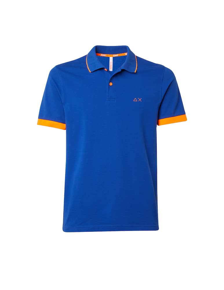 rinascente Sun68 Polo manica corta riga fluo