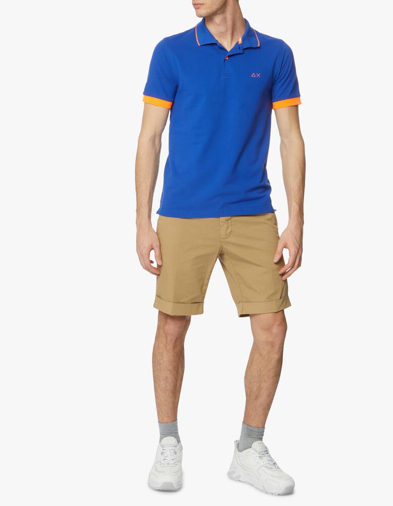 rinascente Sun68 Polo manica corta riga fluo