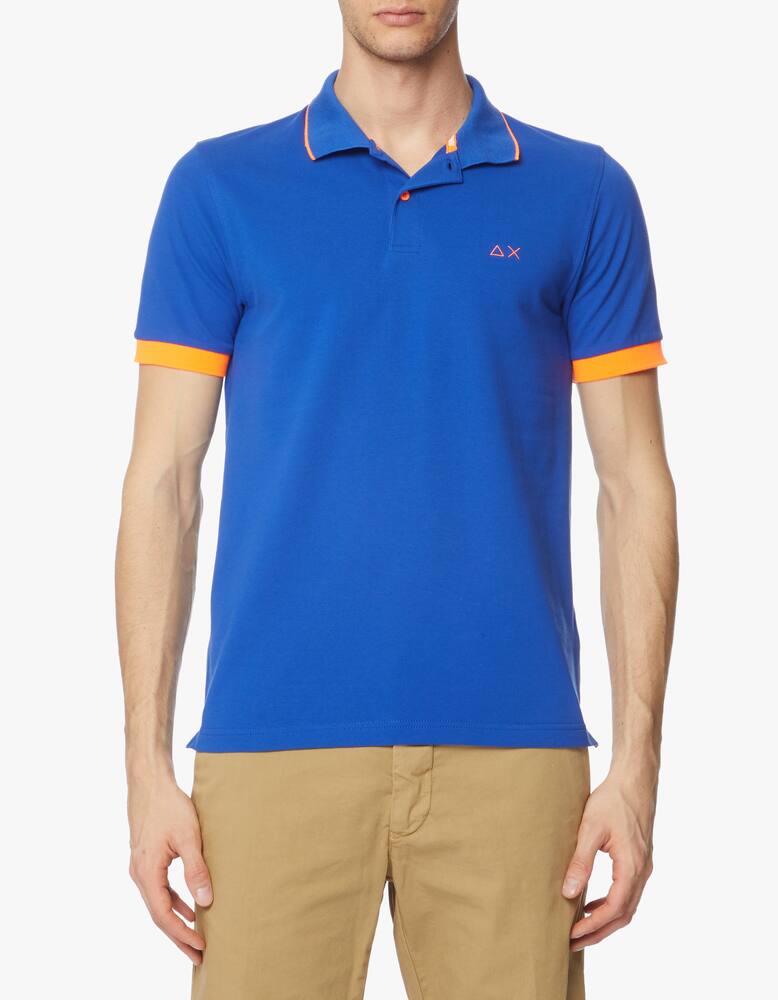 rinascente Sun68 Polo manica corta riga fluo