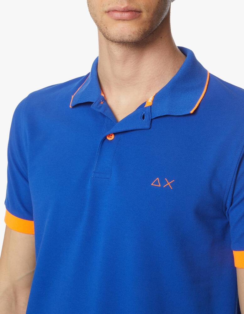 rinascente Sun68 Polo manica corta riga fluo