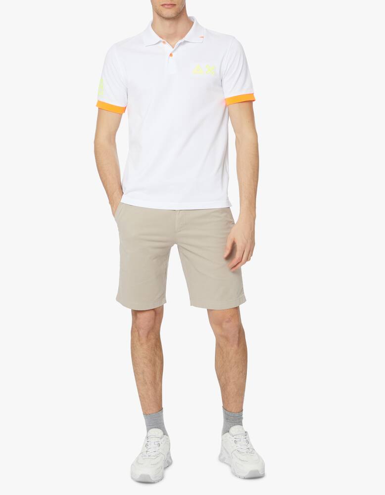 rinascente Sun68 Fluo patch short sleeve polo shirt