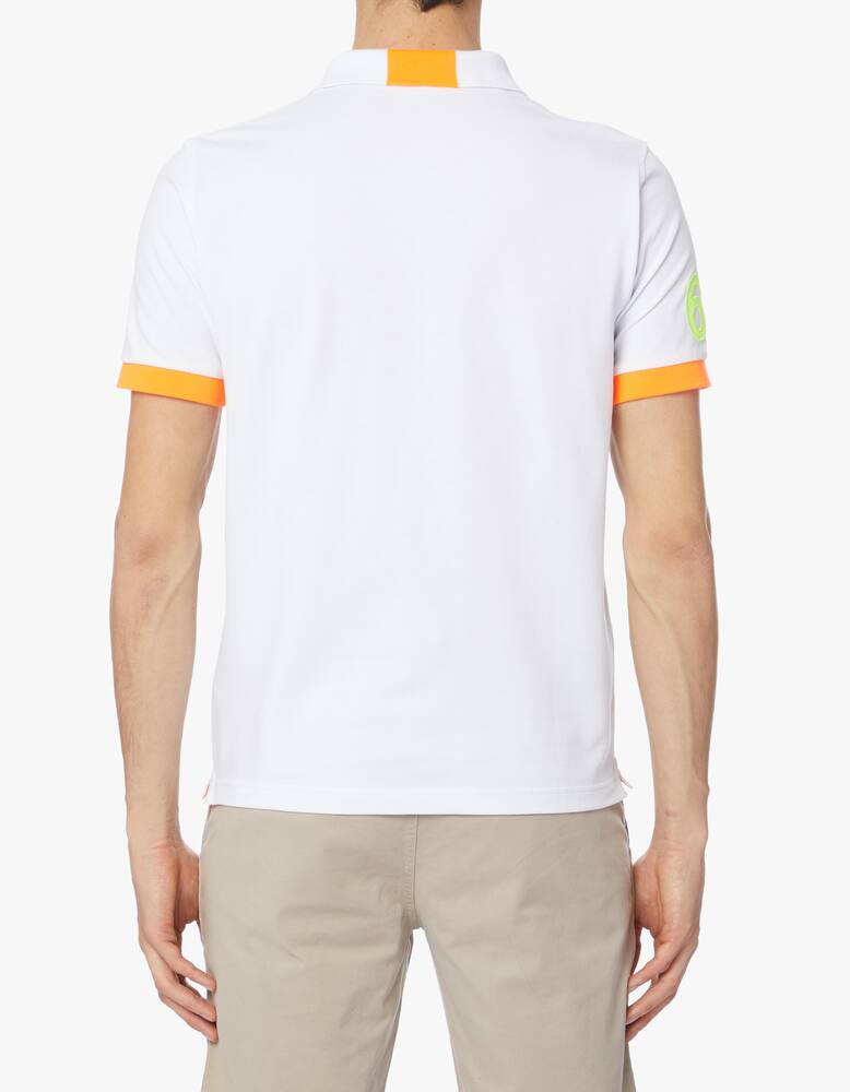 rinascente Sun68 Fluo patch short sleeve polo shirt