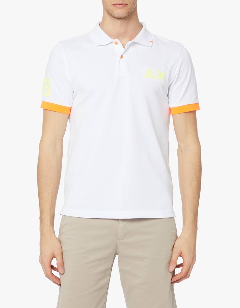 rinascente Sun68 Fluo patch short sleeve polo shirt