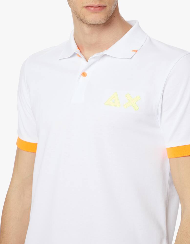 rinascente Sun68 Fluo patch short sleeve polo shirt
