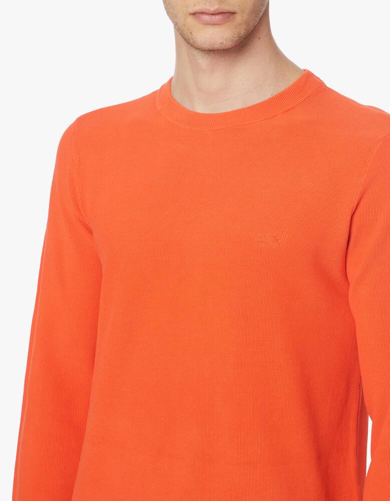 rinascente Sun68 Washed cotton roundneck sweater